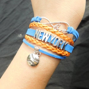 New York Mets Wrap Bracelet | Baseball | NYM | Mets | New York Mets | NYC | Jewelry