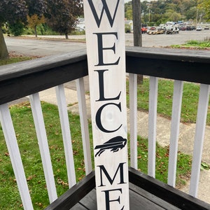 Welcome Buffalo Bills Sign | Buffalo Bills | Porch Sign | Front Porch Sign | Football Sign | Welcome SIgn | Housewarming Gift | NFL | Buff