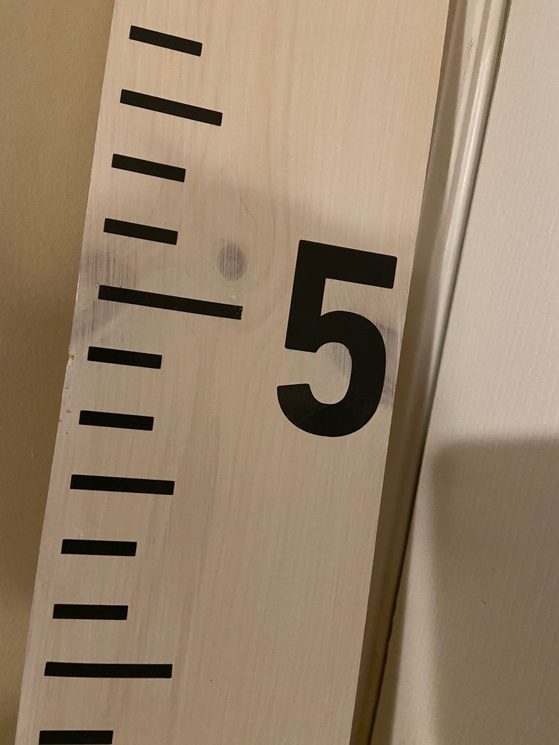 Growth Chart Wooden Ruler Height Marker Wood Growth Etsy
