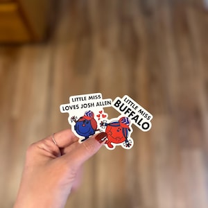 Little Miss Stickers | Buffalo | Josh Allen | Buffalo Bills | Bills Mafia | Stickers | Laptop | Waterbottle | Football | Zubaz