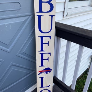 Buffalo Welcome Sign Buffalo Bills Sign Football Sign Buffalo Bills Bills Mafia Gifts Football Fans Welcome Sign Porch Sign image 2