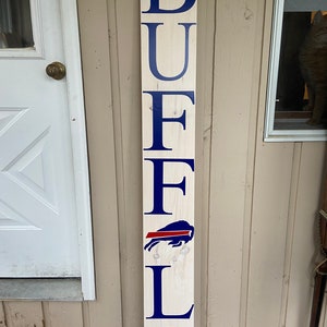 Buffalo Welcome Sign Buffalo Bills Sign Football Sign Buffalo Bills Bills Mafia Gifts Football Fans Welcome Sign Porch Sign image 3