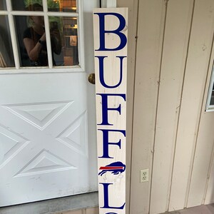 Buffalo Welcome Sign Buffalo Bills Sign Football Sign Buffalo Bills Bills Mafia Gifts Football Fans Welcome Sign Porch Sign image 4