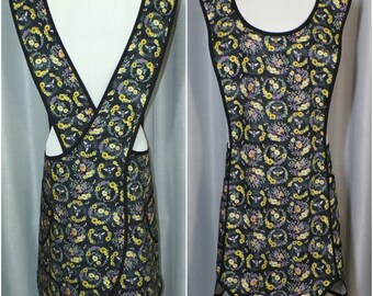 Aprons for women, Old Fashioned Apron, Baking Apron, Pinafore Apron, Criss Cross Apron, Cross Back Apron, Womens Apron, Cross Over Apron