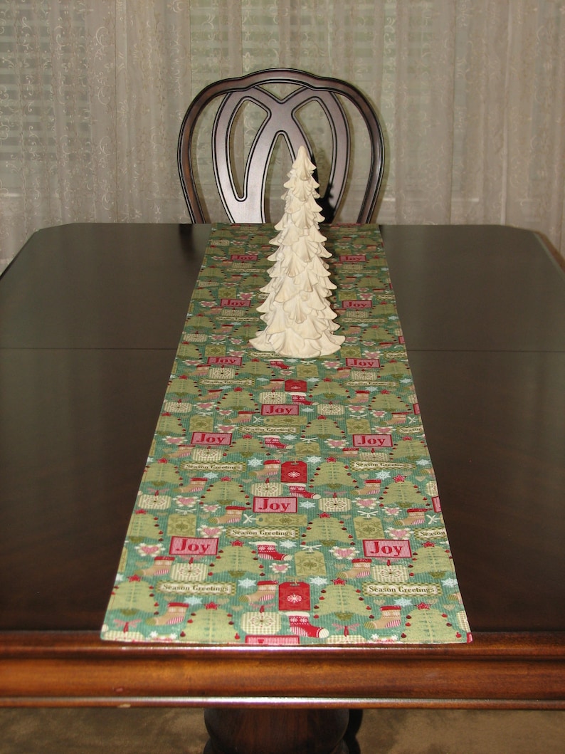 Christmas table runner Kitchen island Christmas decor Etsy