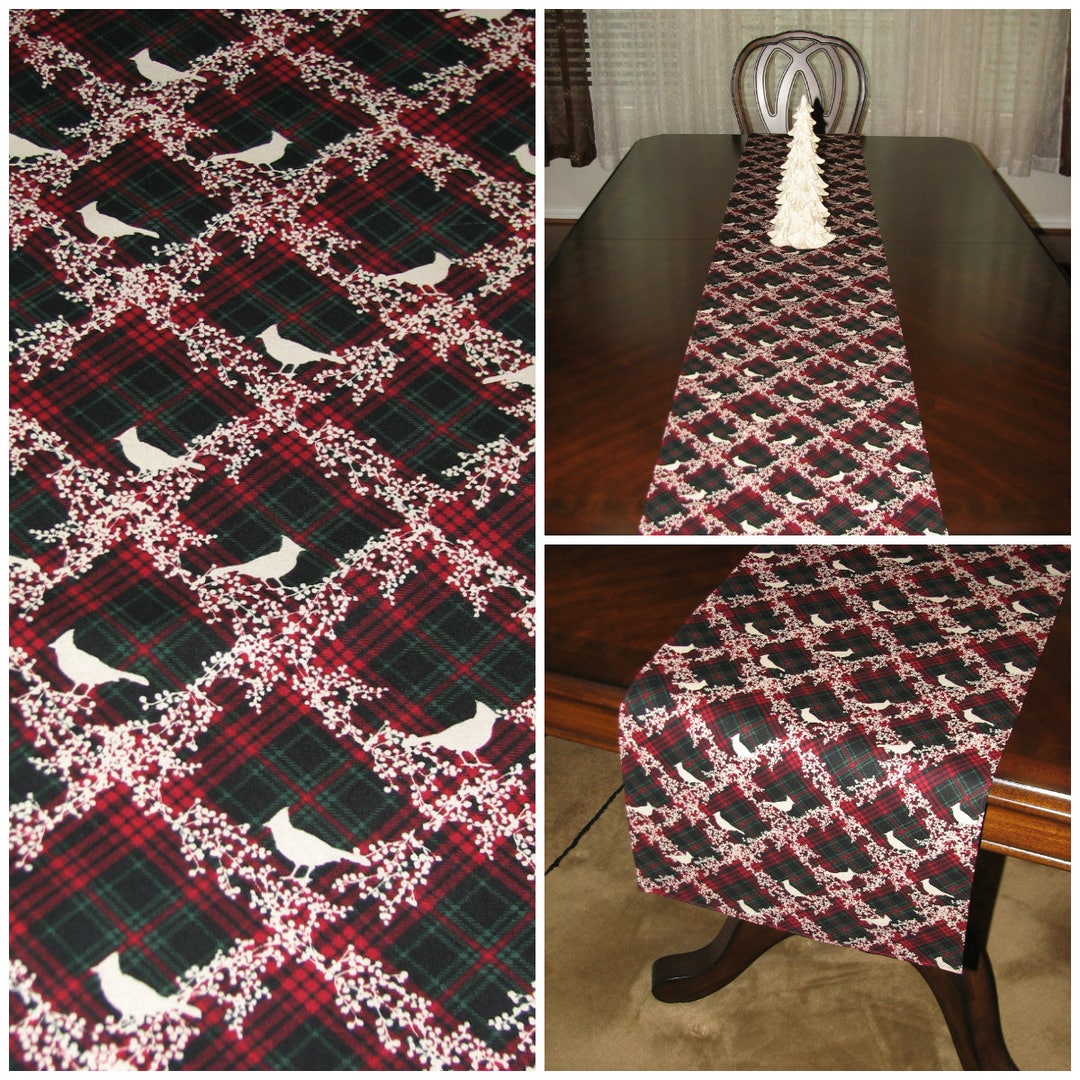 Christmas Table Runner, Winter Table Runner, Holiday Table Runner