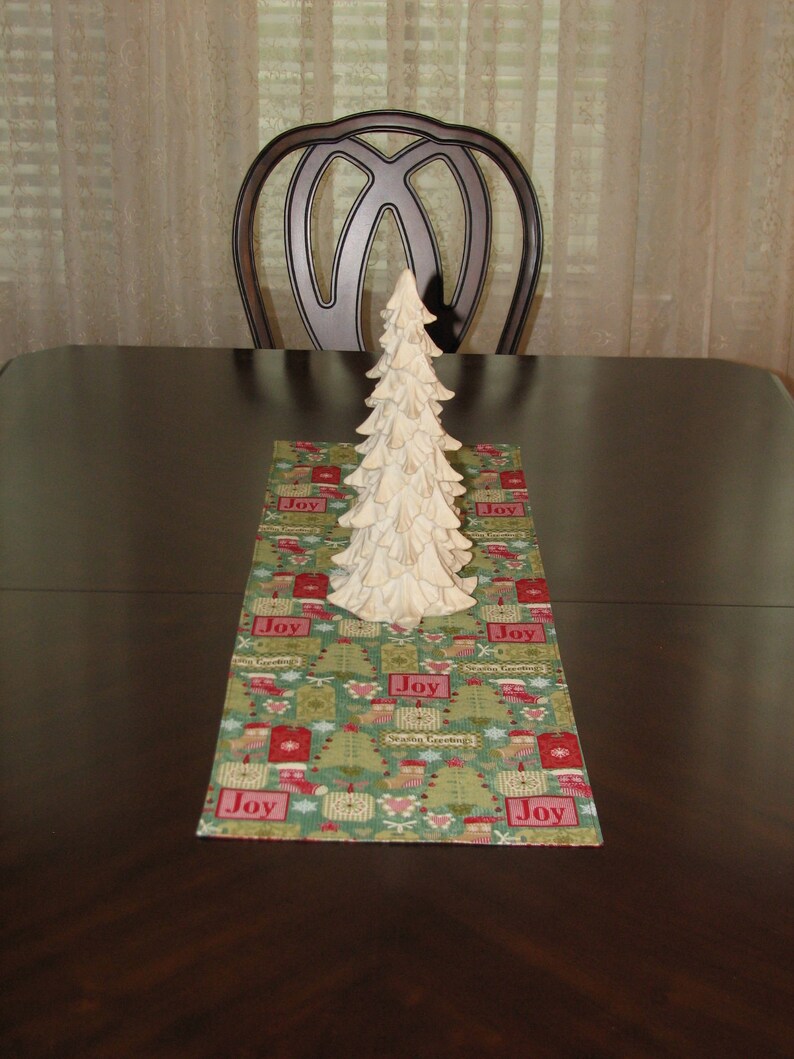 Christmas table runner Kitchen island Christmas decor Etsy