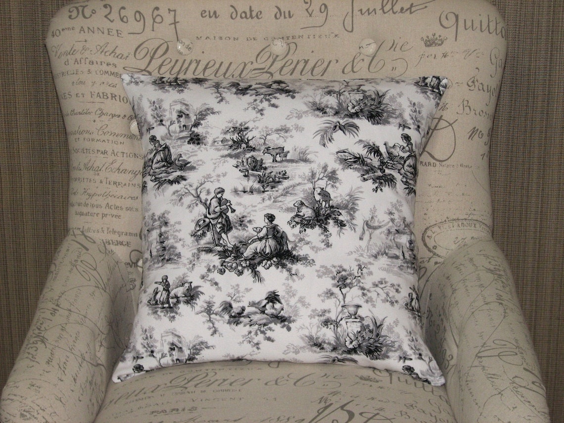 Toile Pillow Euro Sham Pillow Sham Euro Pillow Shams Euro Etsy UK