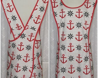 Pinafore Apron, Plus Size Apron, Aprons for women, Baking Apron, Old Fashioned Apron, Criss Cross Apron, Cross Over Apron, Full Apron