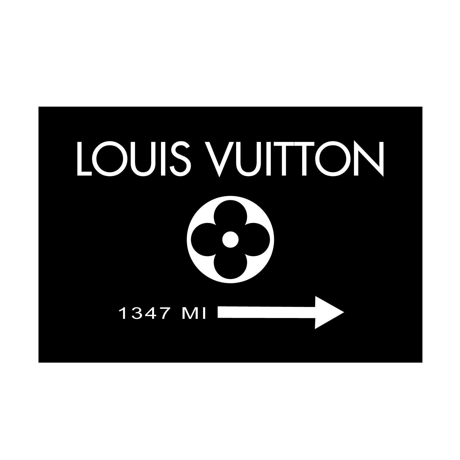 Louis Vuitton Logo Poster LV Black Poster Fashion Print Prada | Etsy