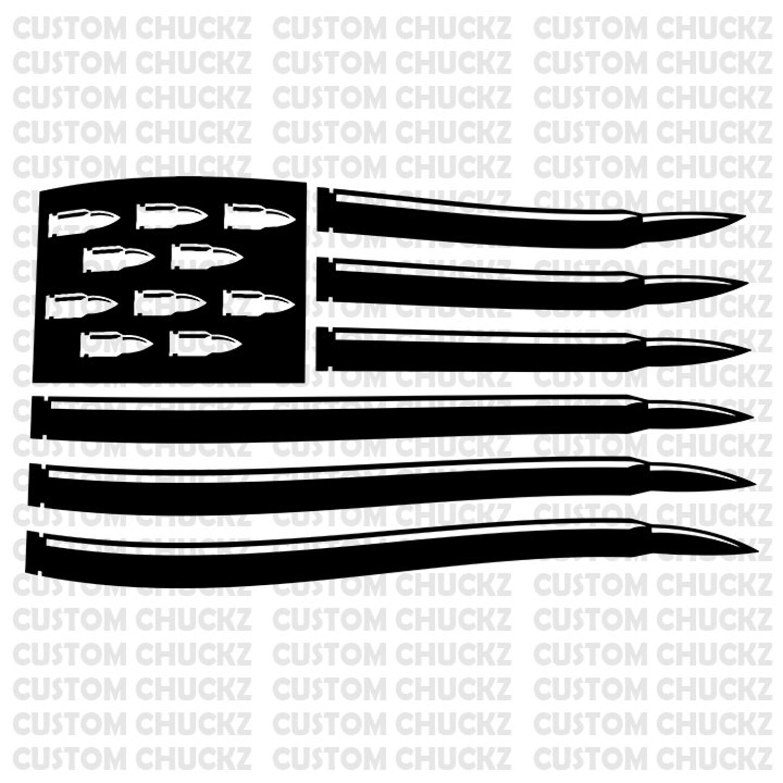 American Flag W/ Bullets File Png Vector Eps SVG Clip Art | Etsy