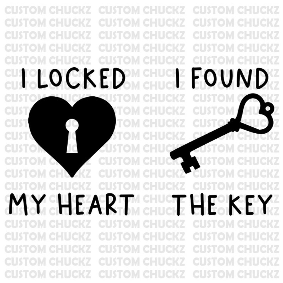 I Locked My Heart File Png Vector Couple Relationship Etsy