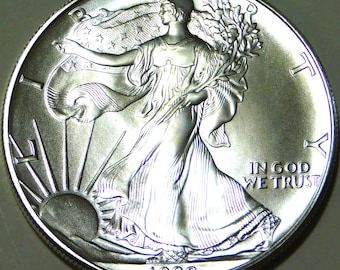 1992 American Silver Eagle Dollar - Uncirculated Coin - #95-37