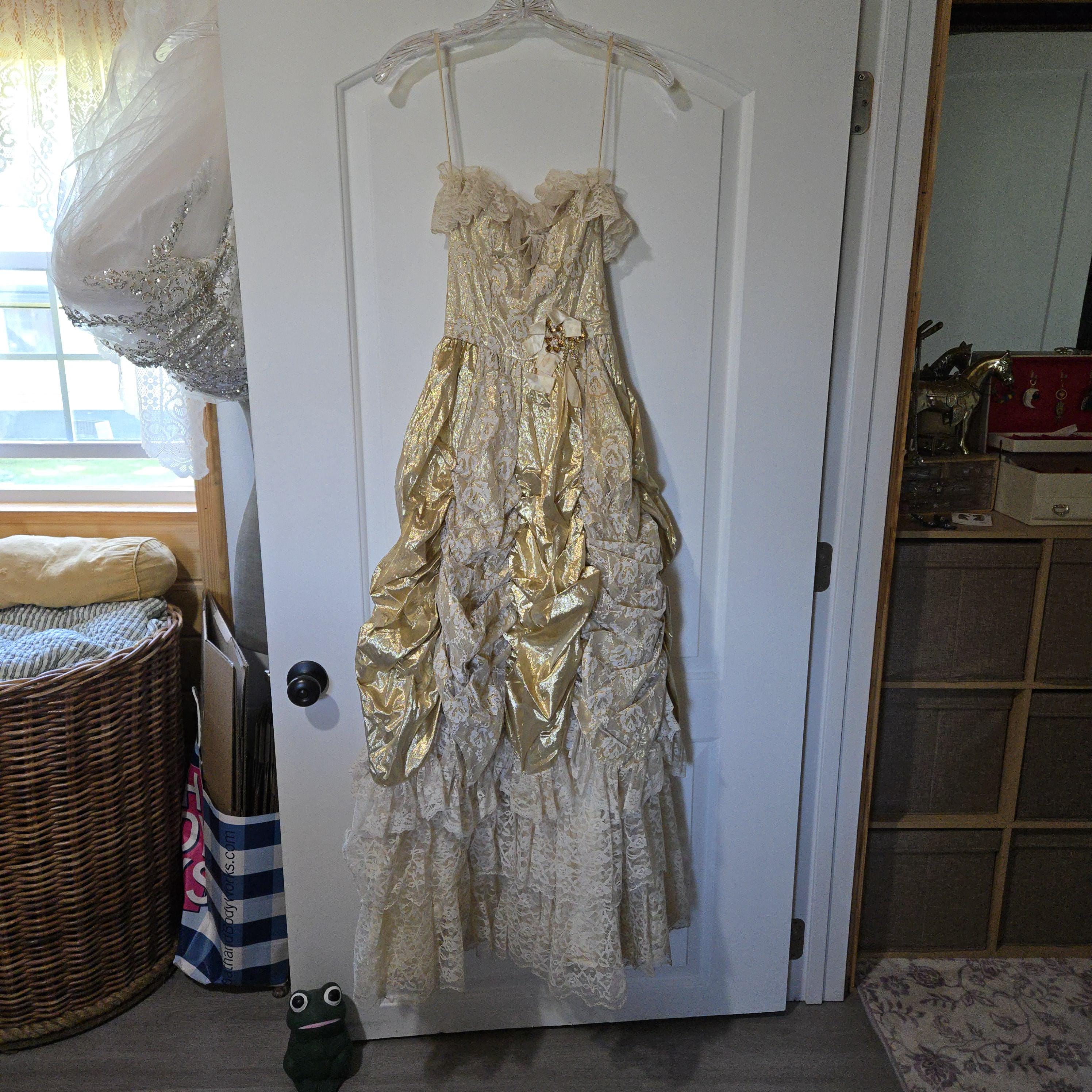 Gold Victorian Gown - Etsy