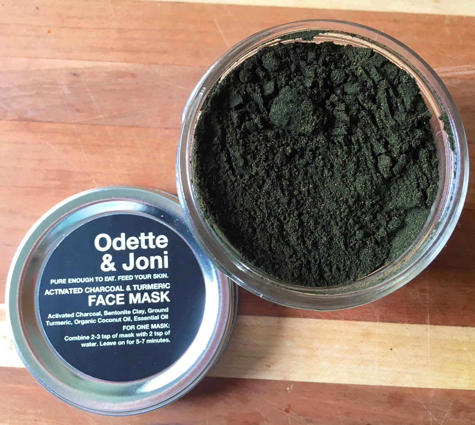 Activated Charcoal Face Mask with Turmeric & Bentonite Clay Etsy