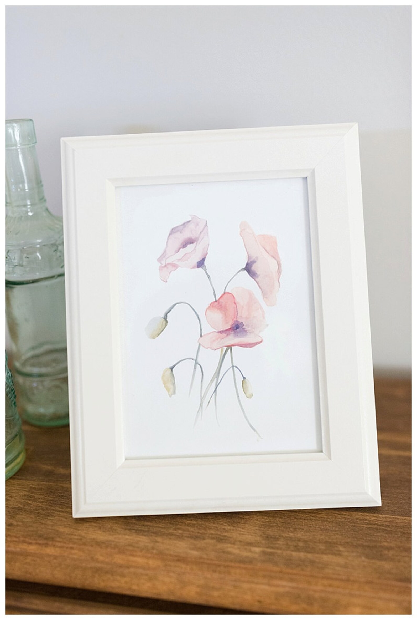 Watercolor Poppies Watercolor Floral Watercolor Floral Print | Etsy