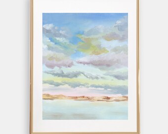 Mexican Sky Oil Painting Art Print