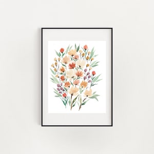 Wild Poppy Watercolor Wall Decor image 4