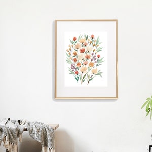 Wild Poppy Watercolor Wall Decor image 2