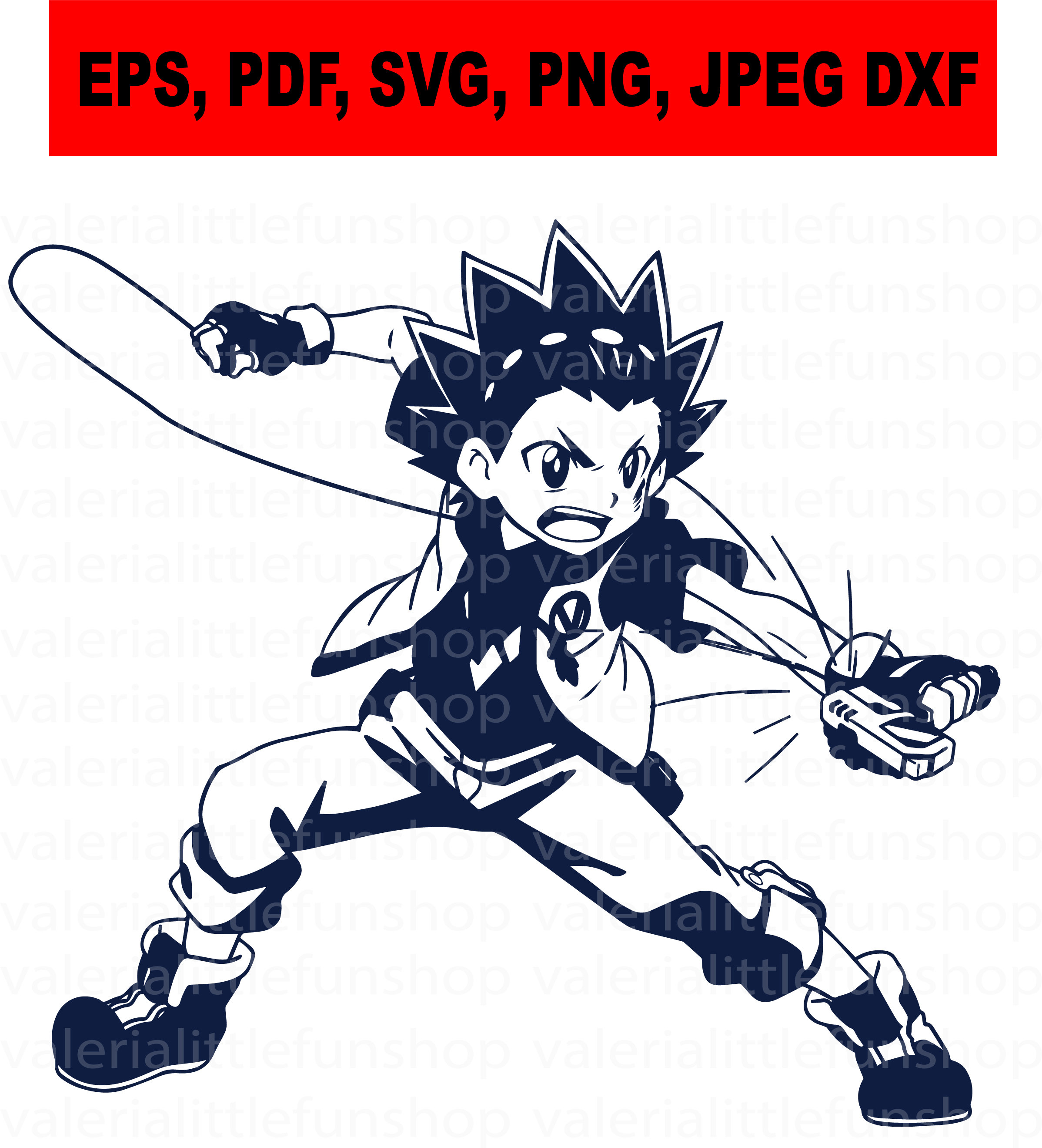 Beyblade Vector Digital Files , Eps, Pdf, Svg, Dxf, Png and Jpeg - Etsy