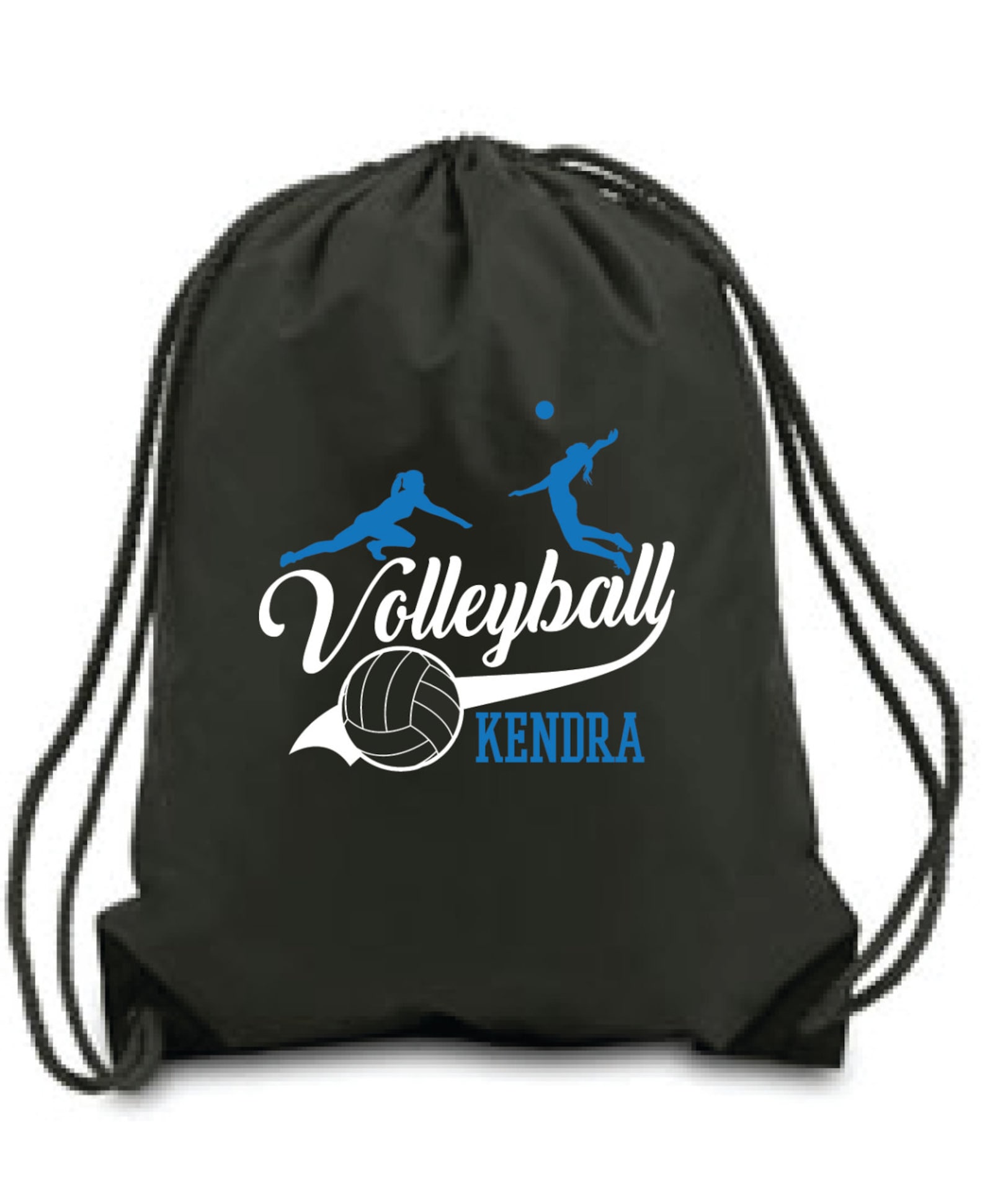 VOLLEYBALL Drawstring Backpack Etsy