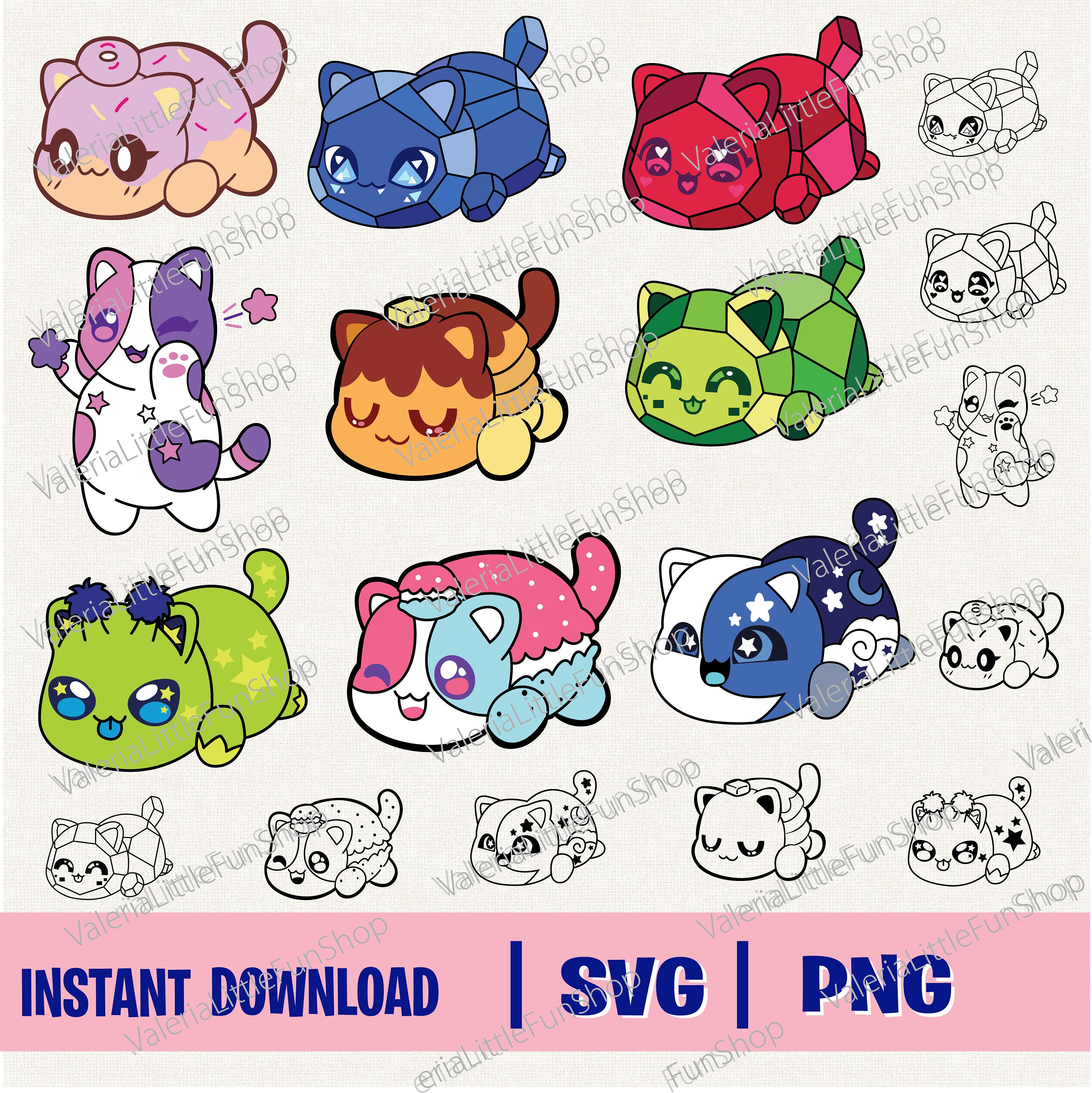 Aphmau Meemeows Mystery Plush SVG - Il Fullxfull.5732080366 Jp9r 