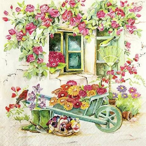 Paper Napkins For Decoupage Set of 4 Ibiza Life Square Paper Lunch Napkins Decoupage Crafts Collage Scrapbooking #131