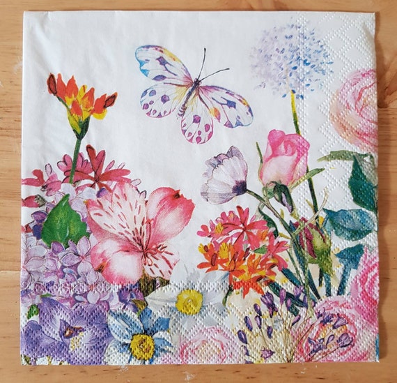 4 Lunch Paper Napkins for Decoupage Party Table Vintage Buddha Head Stone