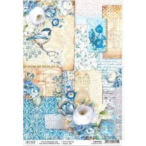 Rice Paper For Decoupage, A4 Rice Paper, Ciao Bella, Crafts, Decoupage, Journaling, Scrapbooking
