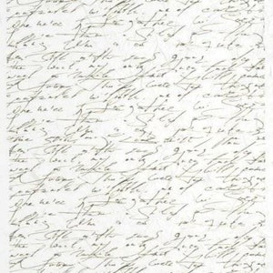 May include: A white paper covered in dense, handwritten script in grey ink. The words "MD Collection" and "Collection" are visible at the top. The overall appearance is vintage and antique, with the script covering the entire surface of the paper.