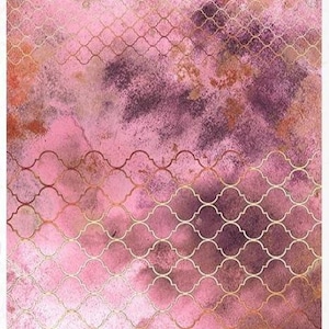 Rice Paper For Decoupage, Single A4 Sheet, Red, Pink, Trellis, Decoupage, Crafts, Collage, Scrapbooking, Journaling, #R1595