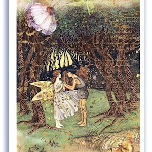 Rice Paper For Decoupage, Single A5 Sheet, Woodland Fairies, Decoupage, Crafts, Journaling, Scrapbooking, Collage, #PD0084