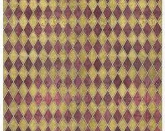 Rice Paper For Decoupage Single A4 Sheet Red Gold Diamonds Decoupage Crafts Collage Scrapbooking Journaling #R1531
