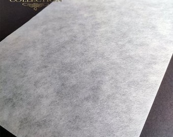 Plain Rice Paper, Unprinted Mulberry Paper, Blank White Extra Large Sheet, Decoupage, Collage, Journal, #RC101