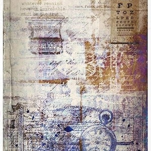 Rice Paper For Decoupage Single A4 Sheet Grungy Vintage Steampunk Decoupage Crafts Collage Scrapbooking Journaling #R1691