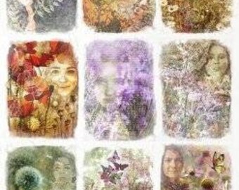 Rice Paper For Decoupage, Single A4 Sheet, Multi Image Foliage, Decoupage, Crafts, Journaling, Collage, Scrapbooking, #R2081