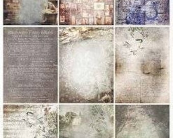 Rice Paper For Decoupage, Single A3 Sheet, Gothic Grunge, Decoupage, Crafts, Journaling, Collage, Scrapbooking, #R0888L