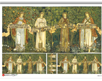 Rice Paper For Decoupage, Single A5 Sheet, Religious, Multi Image Rice Paper, Decoupage, Crafts, Journaling, Collage, Scrapbooking, #PD0110