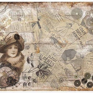 Rice Paper For Decoupage, A4 Sheet Of Rice Paper, Vintage Newsprint,  Magazine, Decoupage, Crafts, Collage, Scrapbooking, Journaling, #R1320