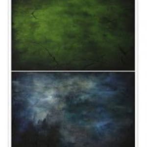 Rice Paper For Decoupage, Single A4 Sheet, 2 x Dark Green/Blue, Cracked Plaster Images, Decoupage, Collage, Scrapbooking, Journaling, #R2504