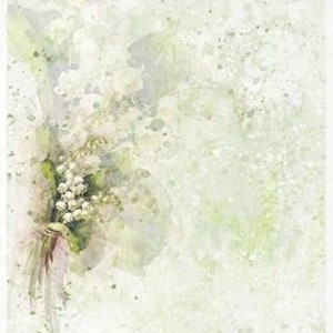 Rice Paper For Decoupage, Single A4 Sheet, Lily Of The Valley, Decoupage, Crafts, Journaling, Scrapbooking, Collage, #R2201