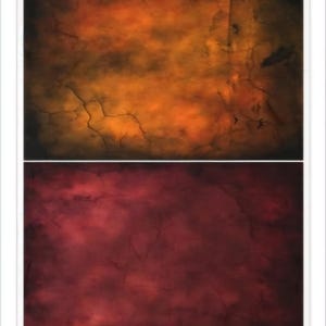 Rice Paper For Decoupage, Single A4 Sheet, 2 x Red/Orange Cracked Plaster Images, Decoupage, Collage, Scrapbooking, Journaling, #R2501