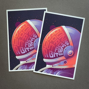 I Need Space Lantern Press Postcard Bundle Space, Moon, Astronaut image 6