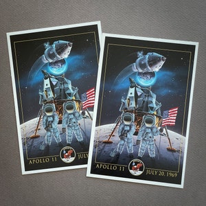I Need Space Lantern Press Postcard Bundle Space, Moon, Astronaut image 9