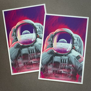 I Need Space Lantern Press Postcard Bundle Space, Moon, Astronaut image 7