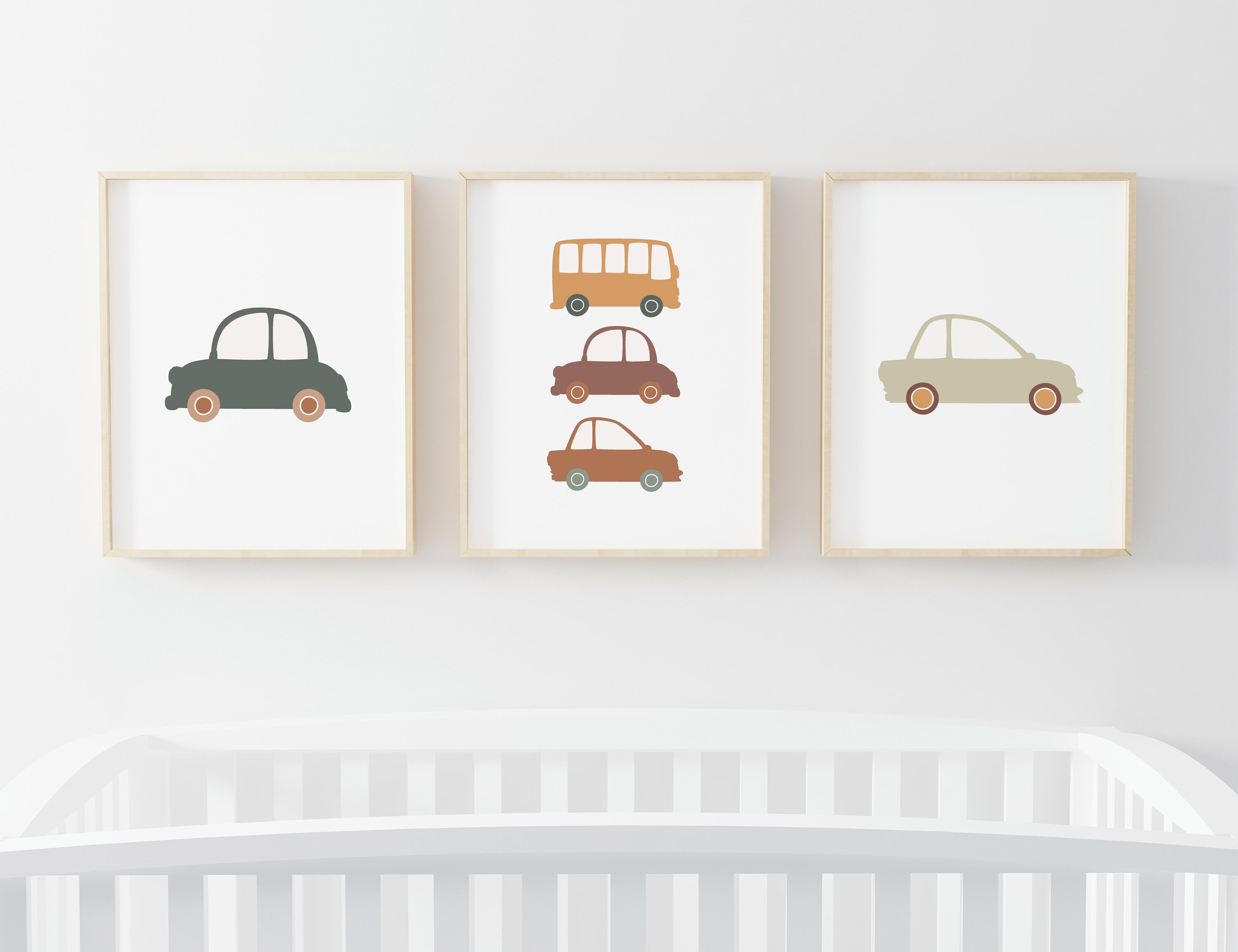 Car Nursery Printable Wall Art Nursery Decor Playroom Wall Art Etsy