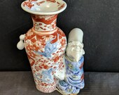 c1890 Japanese Imari Figural Fukurokuju Vase