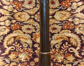 American Arts and Crafts Sterling on Bronze Mixed Metal Heinz 10 quot Bud Vase with unusual Decoration 3690