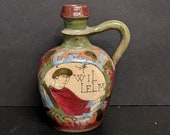 c1910 Bayeux Tapestry Lustre Jug Desmant Pottery