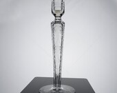 11.75 quot Hawkes Cut Engraved American Glass Candlestick Early 20th century